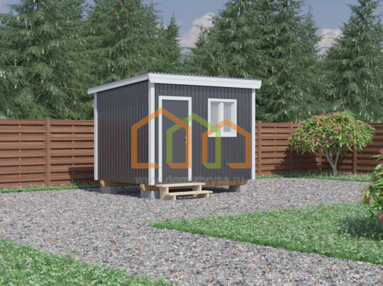 Металлическая бытовка для дачи Герань